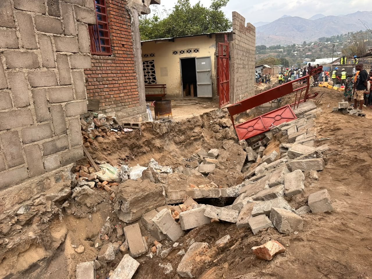 Incident survenu sur le chantier de l’avenue Kilomoni à Uvira